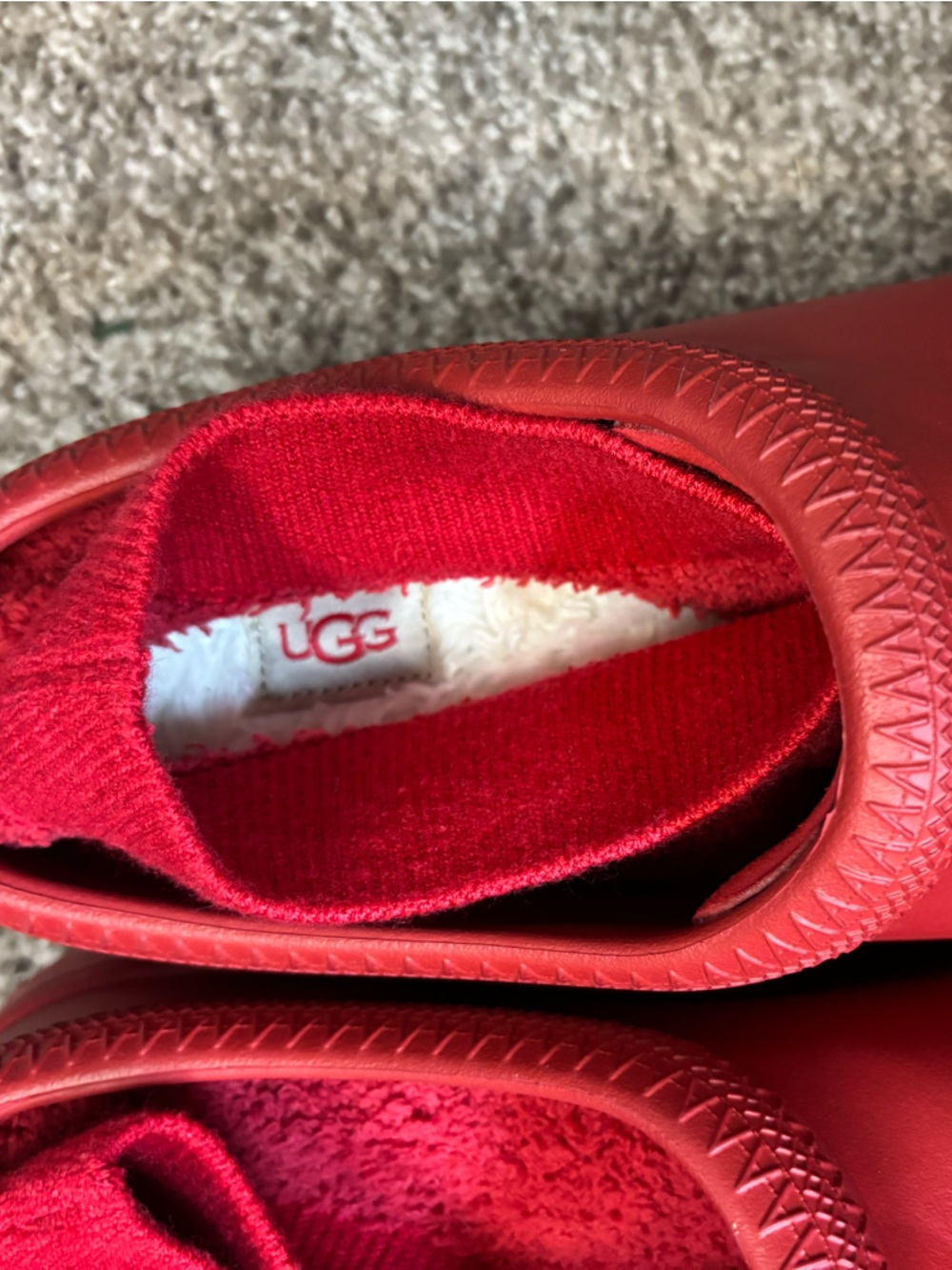 UGG Tasman X Rain Boots Samba Red Waterproof Women’s 10 - Picture 4 of 5